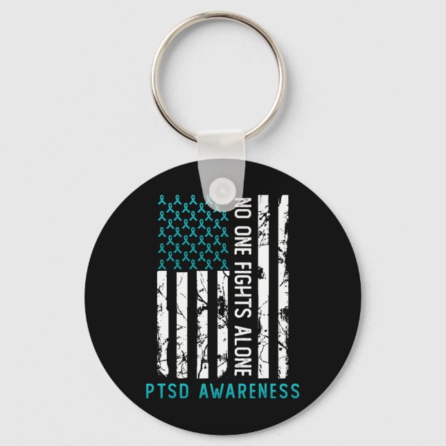 Ptsd Post Traumatic Stress Disorder Awareness Supp Keychain (Front)