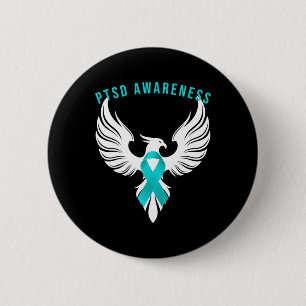 Ptsd Posttraumatic Stress Disorder Awareness Gift 2 Inch Round Button