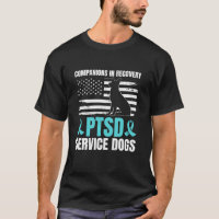 PTSD Service Dog American Flag PTSD US Veterans Lo