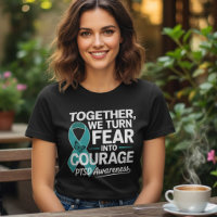 PTSD Support Squad Teal Ribbon Butterfly