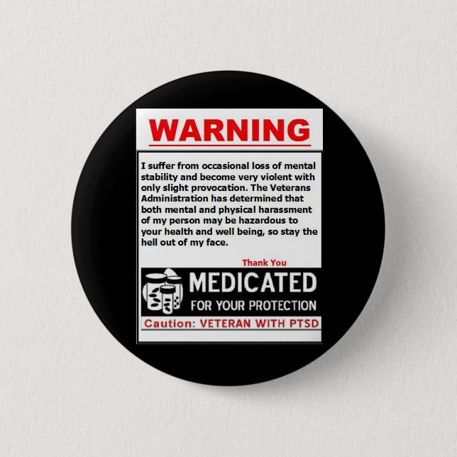PTSD WARNING Button (Front)