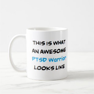 ptsd warrior, awesome coffee mug