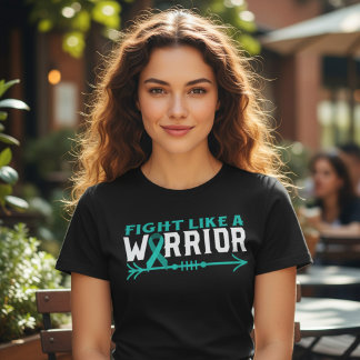 PTSD Warrior Teal Ribbon Awareness Tri-Blend Shirt