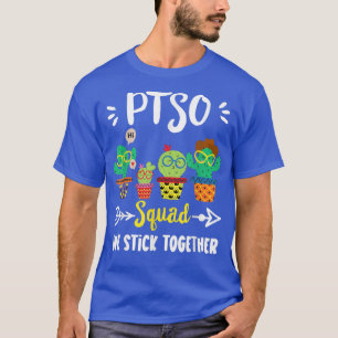 PTSO Squad, Funny School Cactus Team PTSO Teacher T-Shirt