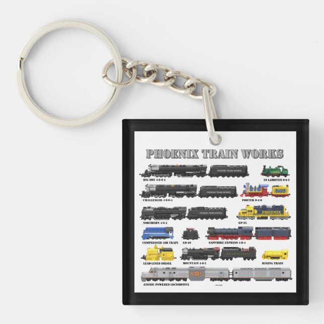 PTW Train Collection Keychain (Front)