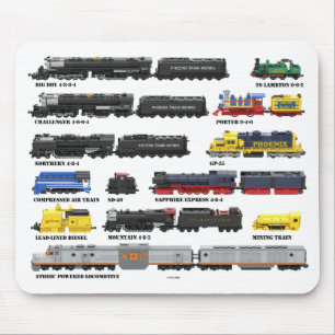 PTW Train Collection Mousepad