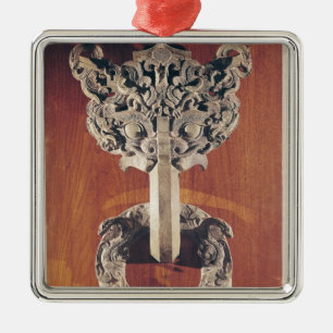 P'u shou' door knocker with a taotie design metal ornament