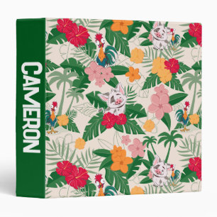 Pua and Heihei Tropical Pattern Binder