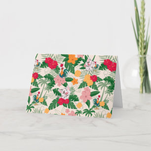 Pua and Heihei Tropical Pattern Card