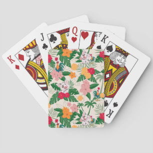 Pua and Heihei Tropical Pattern Playing Cards