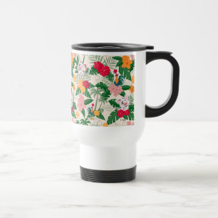 Pua and Heihei Tropical Pattern Travel Mug