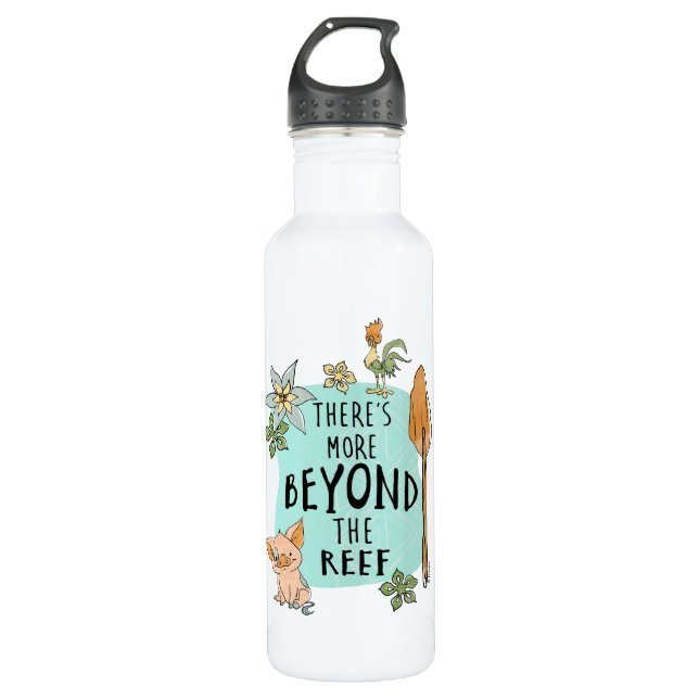 Pua & Hei Hei "There's More Beyond The Reef" 710 Ml Water Bottle (Front)
