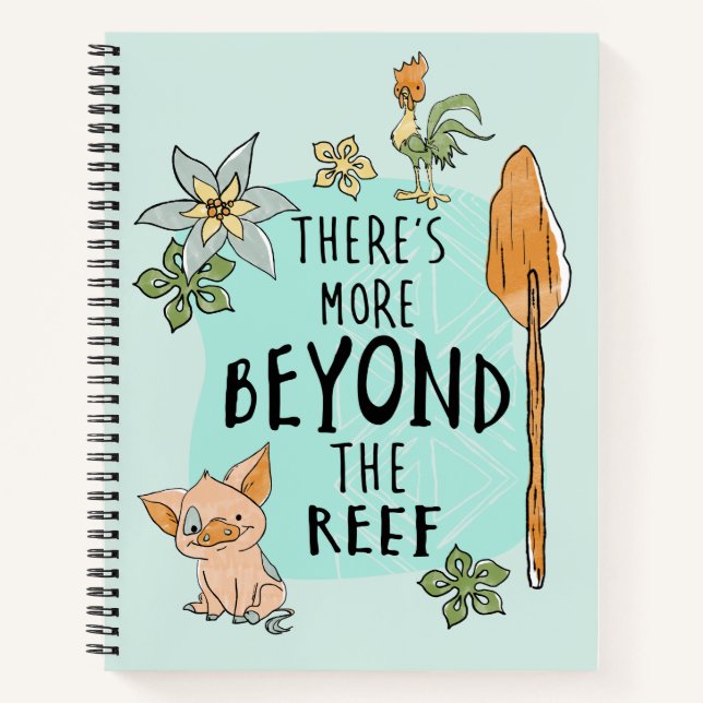 Pua & Hei Hei "There's More Beyond The Reef" Notebook (Front)