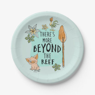 Pua & Hei Hei "There's More Beyond The Reef" Paper Plate