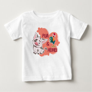 Pua & Heihei Floral Name Graphic Baby T-Shirt