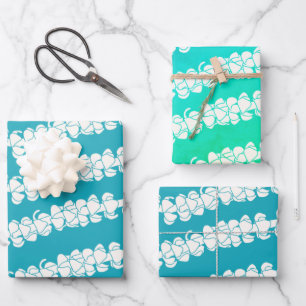 Puakenikeni lei gift wrapping paper