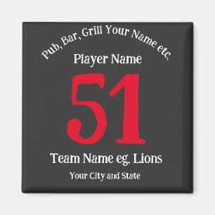 Pub Bar Grill Name Number Your Name City State Magnet