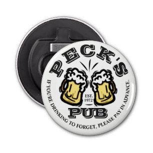 PUB bottle opener with beer glasses to customize!