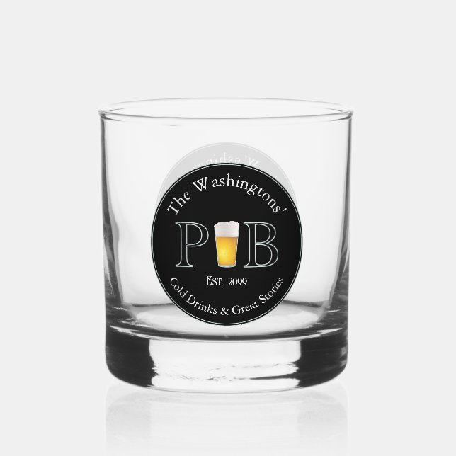 Pub Classique Moderne Verres à Boire Rocks Whiskey (Recto)
