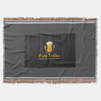 Pub Talks Throw Blanket