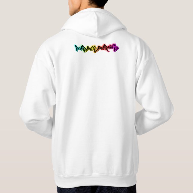 PUBASAURUS out on the Piste official Hoddie Hoodie (Back)