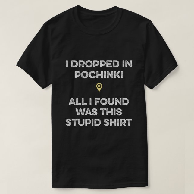 PUBG - Laissé dans le T-shirt Pochinki Essential (Design devant)