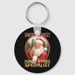 Public Affairs Specialist Christmas Holiday Love X Keychain