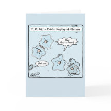 "Public Display of Mitosis" Valentine's Day Card