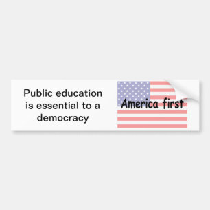 Public education bumper sticker