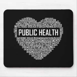 Public Health Heart Gift Healthcare Worker Epidemi Mouse Pad