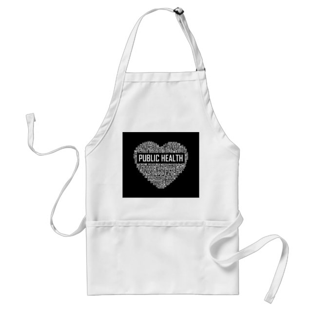 Public Health Heart Gift Healthcare Worker Epidemi Standard Apron (Front)