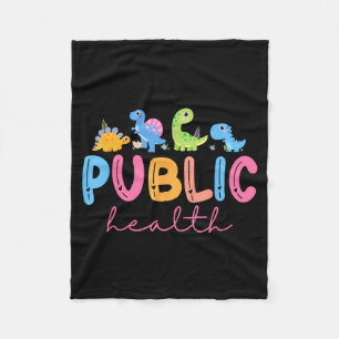 Public Health Nurse Dinosaurs Nursing Design For M Fleece Blanket