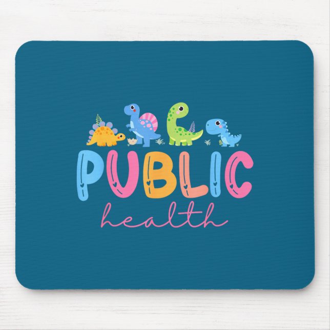 Public Health Nurse Dinosaurs Nursing Design For M Mouse Pad (Front)
