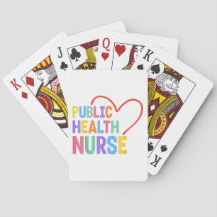 Public Health Nurse Heart Playing Cards