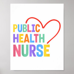 Public Health Nurse Heart Poster