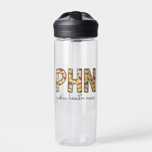 Public Health Nurse Sweatshirt PHN RN Shirt Cute N Water Bottle