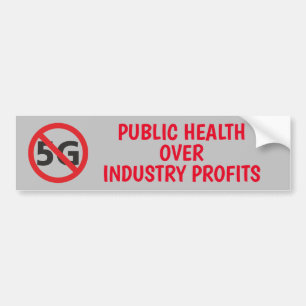 Public Health Over Industry Profits Bumper Sticker