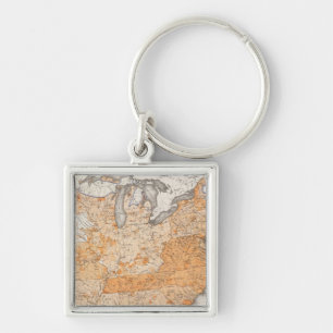 Public Indebtedness, Statistical US Lithograph Keychain