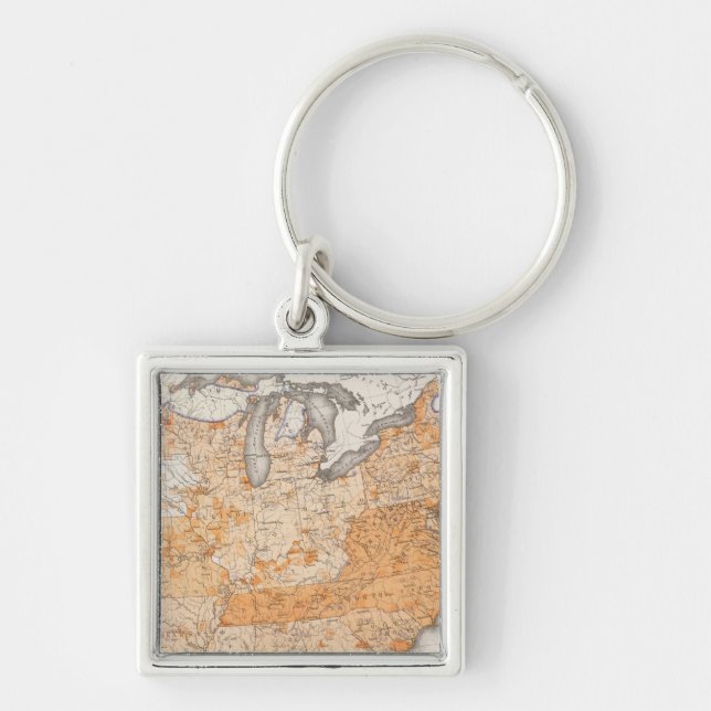 Public Indebtedness, Statistical US Lithograph Keychain (Front)