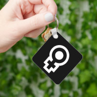 Public ladies room female gender symbol toilet