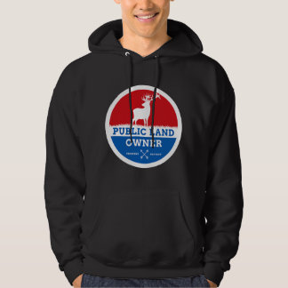 Public Land Owner Elk Hunting Outdoors  Hoodie