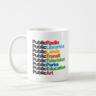Public Libraries Radio Television Art Parks TV Coffee Mug
