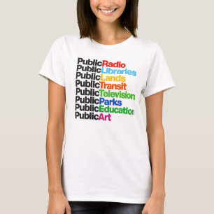 Public Libraries Radio Television Art Parks TV T-Shirt
