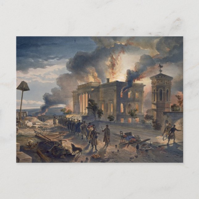 Public Library and Temple of the Winds, plate from Postcard (Front)