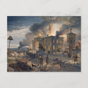 Public Library and Temple of the Winds, plate from Postcard