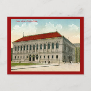 Public Library, Boston 1911 Vintage Postcard