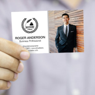 Public Notary   Business Man  Business Card