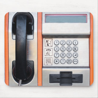 Public phone mouse pad