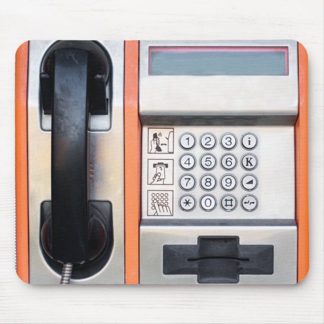Public phone mouse pad (Front)