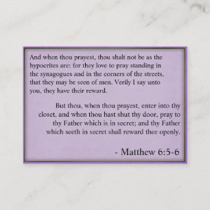 Public prayer fact cards